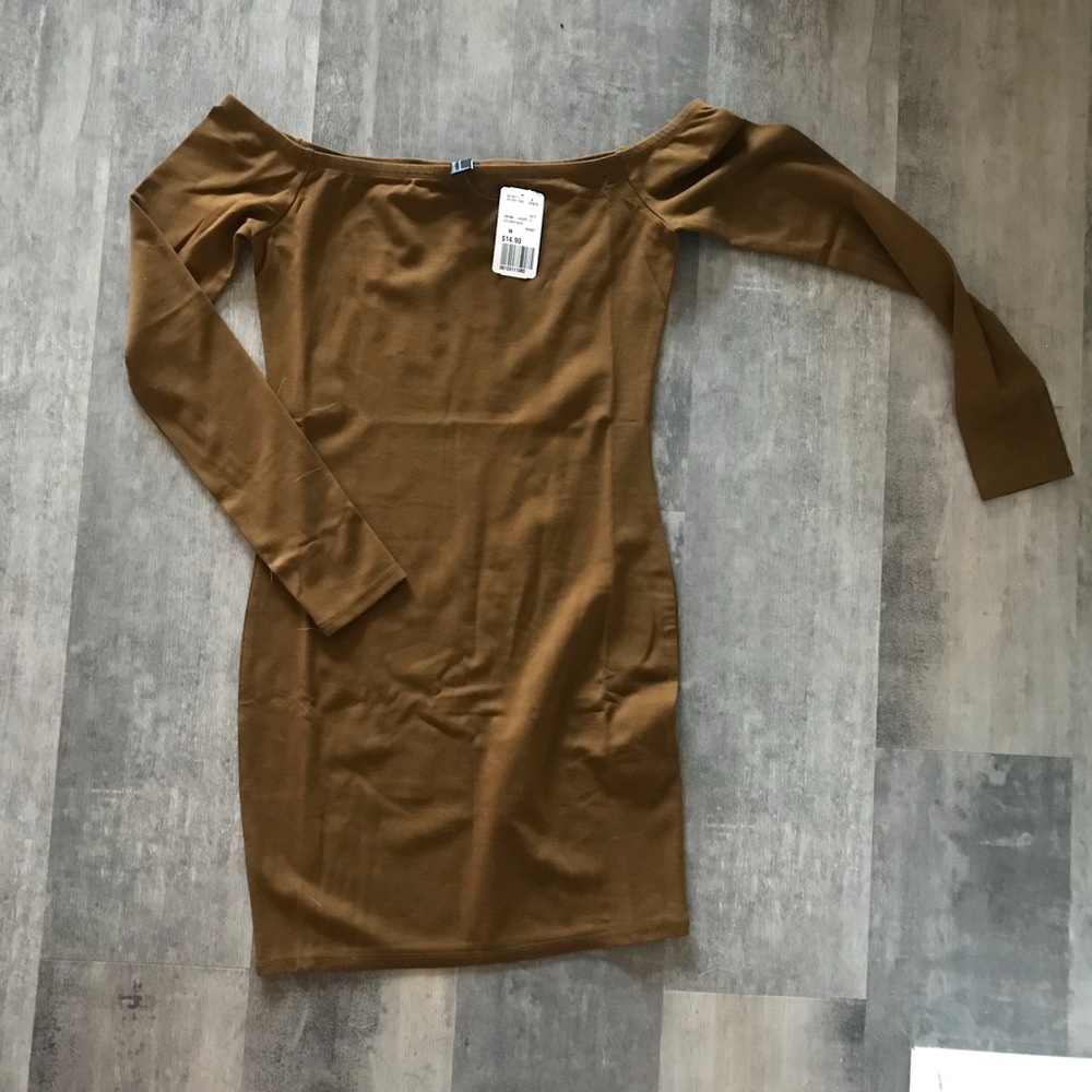 Forever 21 brown bodycon dress